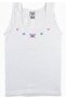 Girl's White 100% Cotton Strappy Undershirt New Season (2 Economical Package) - 3