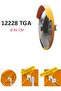 Evelux Traffic Safety Mirror (Ø60Cm) Bump Mirror, Car Parking Mirror Yellow-Black 12228 Tga