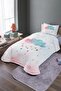Dream Cloud Patterned Single Pique Set and Bedspread