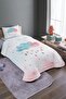 Dream Cloud Patterned Single Pique Set and Bedspread - 2
