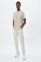 Men's Beige Striped T-Shirt - 2