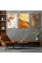 Triple Mdf Yellow Color Modern Painting Set
