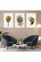 Abstract Pattern 3 Piece Mdf Table Set - 2