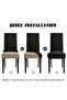 Patterned Velvet Chair Cover, Geometric Pattern (1 Piece) - 5
