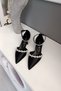 Black Satin 6cm Champagne Heels with Ankle Belt Double Waterway Stone Evening Dress Stiletto Women's Shoes - 4