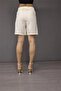 Women's Garcia Viscose Long Shorts Cream - 5