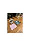 Pink Gingham Soft Fabric Washable Cup Mug Pad - 5