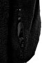 Siyah Regular Fit Etiket Detaylı Welsoft Peluş Kışlık Mont TMNAW24MO00007 - 8