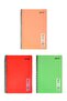Notebook Spiral Wire PP Cover A4 Mynote 3 Pieces Different Colors 60 Pages RULED Notebook (3 Different)