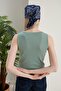Women's Claret Red Mint Halter Neck 2-Piece Crop Blouse - 7
