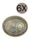 Coral Presentation Plate 20X17 cm Crl01Stb Set of 6