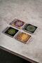 Sacred Geometry Sri Yantra Flower of Life Natural Stone Travertine Coasters Set of 4