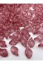 Fuchsia \ Dark Pink Curly Model Cracked Frosted Acrylic Beads, Jewelry, Bag Beads (100Gr, ~40 Pieces) - 2