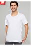 Men's White Combed Cotton Crew Neck Undershirt 100% Cotton 10 Pack New Season