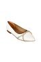 L18 White Shiny Stone Scarf Detailed Ballerinas - 2