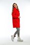 Women's Red Long Fleece Cardigan - 3