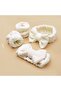 White Extra Soft Bath Spa Set 1Pcs Elastic Hair Bandana 2Pcs Wash Wristband Athlete's Kit - 3