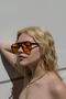 Unisex Women Men Uv400 Protected Orange Black Oval Rectangular Square New Season Sunglasses - 3