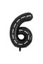 Black Numeral Balloon Lightning Mcqueen Balloon Set Cars (Cars) - 4