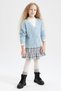 Girl's Regular Fit V-Neck Knitwear Cardigan - 5