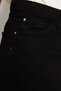 Black High Waist Wide Leg Straight Jeans Shorts Tbbss22Je00012 - 5
