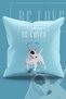 Double Sided Printed Blue Yorkie Dog Pattern Suede Throw Pillow Cover - PL779 - 2