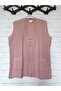 Seasonal, Openwork, Steel Knit, 30% Wool, 70% Acrylic, V-Neck, 2 Pockets, Short Vest