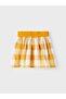100% Cotton Elastic Waist Patterned Baby Girl Skirt - 3