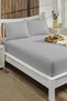 200x200 Elastic Sheet Cotton Fabric (With Pillow Case) 30 Cm Edge King Size Gray