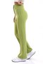 High Waist Chestnut Palazzo Fabric Trousers Nevrulu - 6
