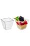 BOWL MICA PYRAMID 200CC TRANSPARENT 10 pieces