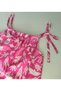 Pink Mermaid Themed Girl's Strappy Dress - 5