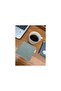 Dark Green Gingham Soft Fabric Washable Cup Pad - 2