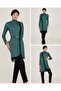 Charlie 4443 Green Full Length Design Hijab Swimsuit - 4