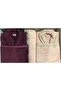 Linn Salmon Claret Red Elegance Bamboo Family Bathrobe Set Bamboo