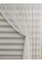 Single Wing Patternless 1-2 Sparse Pleated Rope Grecian Double Breasted Tulle Curtain - 2