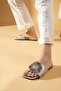 Stoned Satin Slippers - 2