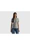 Women's Gray Melange Basic Short Sleeve Crew Neck Tshirt Gray Melange