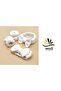 White Extra Soft Bath Spa Set 1Pcs Elastic Hair Bandana 2Pcs Wash Wristband Athlete's Kit - 2