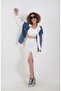 White Denim Detailed Jacket - 2