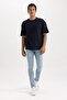 Oversize Fit Crew Neck Short Sleeve 100 Cotton Heavy Fabric T-Shirt T3661az23sp - 2