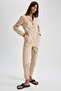 Shirt Collar Gabardine Long Sleeve 100% Cotton Jumpsuit A2252ax23sp - 6