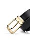 Genuine Leather Italian Buckle Belt William Polo Men's Leather Belt - 4