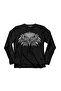 تي شيرت مخطط بأكمام طويلة من Eagle Black Eagle Eagles