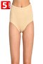 Women's Skin Color 5 Pack 100% Cotton Panties