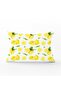 Lemon on White Background Patterned Digital Printed Rectangular Pillow Throw Pillow Cover