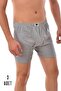 Men's Gray 3 Pieces Passion Leg Boxers Gray 0111