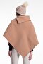 Women's Camel Poncho 70257 - 8