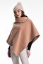 Women's Camel Poncho 70257 - 7