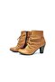 Tan Genuine Leather Boots505000206-1 - 5